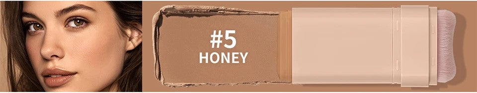 Skin Tint Foundation Stick with Brush Multi Use Matte Waterproof